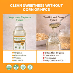 Keystone Pantry syrup texture in jar highlighting glossy consistency