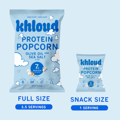 Khloud popcorn close-up of airy kernels and texture, highlighting satisfying crunch