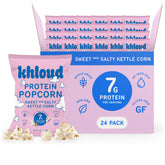 Khloud front packaging showing 24-count box and sweet & salty branding for easy storage