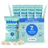 Khloud front packaging showing truffle and white cheddar flavor for gourmet taste