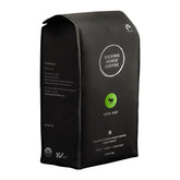 Kicking Horse Kick Ass front packaging showing certifications and roast for clear purchase info