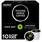 Kicking Horse front packaging showing bold design and easy single-serve convenience