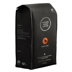 Kicking Horse Smart Ass front packaging showing label and certifications for quick identification and confidence