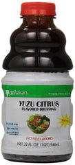 Kikkoman Mizkan yuzu dressing front packaging showing label and size benefit: easy identification