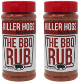 Killer Hogs front packaging showing two 11 oz jars and clear label, adds trusted flavor