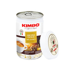 KIMBO open can top view with sealed lid removed, preserves freshness benefit