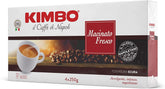 Kimbo front packaging showing four 250g pouches and convenience