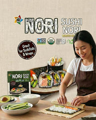 KIMNORI opened 10-sheet envelope showing sealed packs to maintain crunch and aroma