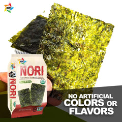KIMNORI sheets used as poke bowl topping, adding low-calorie crunch and savory flavor