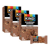 KIND front packaging showing dark chocolate cocoa bars and benefits