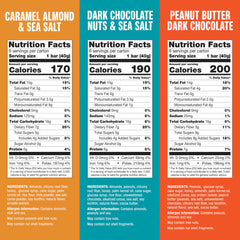 KIND Dark Chocolate Nuts & Sea Salt close-up showing nut texture and glossy chocolate benefit