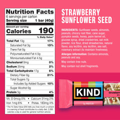 KIND Dark Chocolate Raspberry bar texture close-up showing berry pieces and crunchy seeds