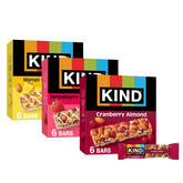 KIND front packaging fruit variety shows 18 bars for convenient variety