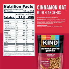 KIND honey and oats with toasted coconut spoonful illustrating sweet, whole-grain boost