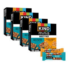 KIND mini front packaging showing variety pack and portion control benefit