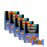 KIND front packaging showing Peanut Butter Banana Dark Chocolate and convenience benefit