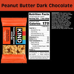 KIND nutrition and ingredients label displaying whole grains and gluten free benefit for informed choices
