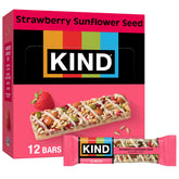 KIND front packaging showing strawberry sunflower seed bars for quick identification