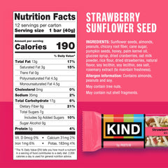 KIND unwrapped bar close-up highlighting seeds and fruit for appetizing texture
