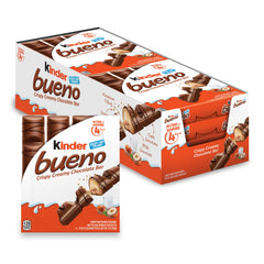 Kinder Bueno front packaging showing the 8-pack and shareable convenience