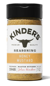KINDER'S front packaging showing 6.2 oz jar and label for easy identification and flavor clarity
