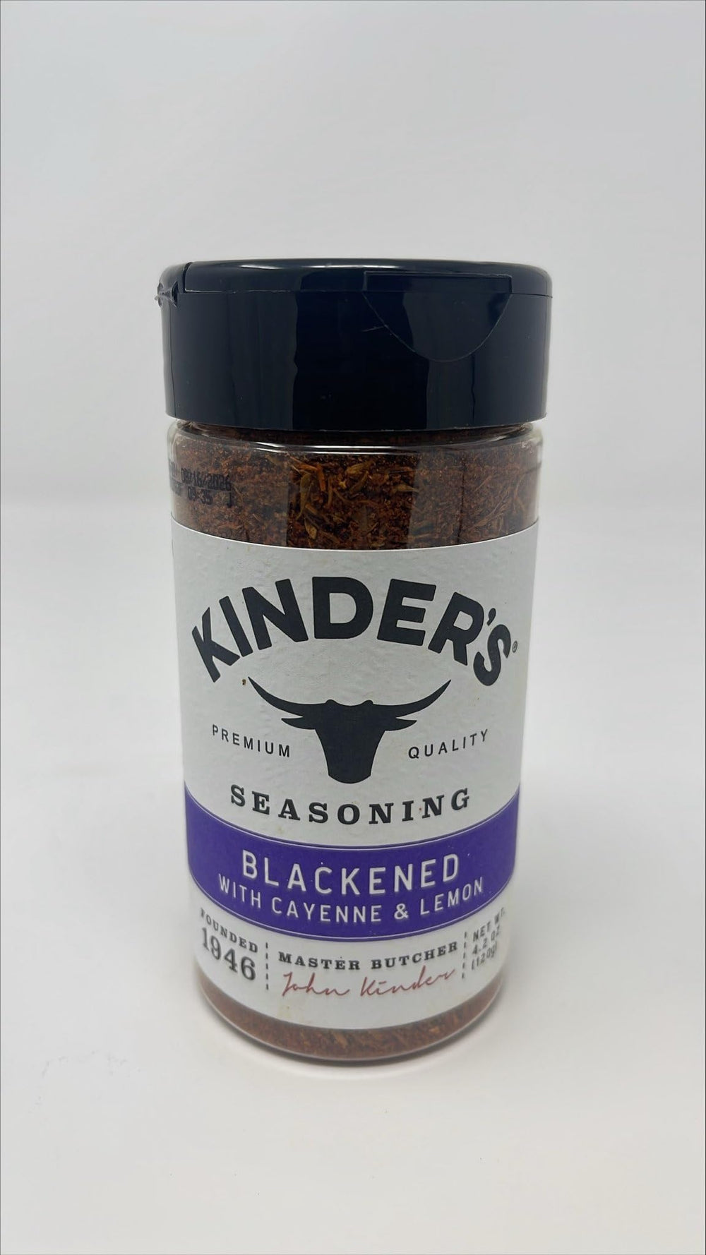 KINDER'S jar front view showing label and 4.2 oz size with shelf-ready packaging benefit