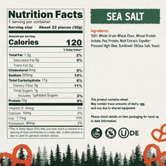 Kindling ingredients label close-up showing non-GMO whole-grain ingredients for transparency