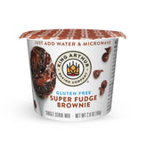 King Arthur front box packaging showing 12-count gluten-free brownie cups and benefits