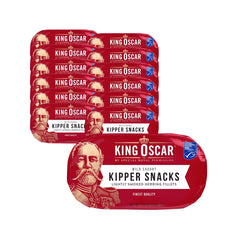 King Oscar front can showing label and brand benefit ready-to-eat