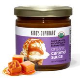 King's Cupboard front jar showing organic label and pouring benefit