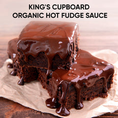 King's Cupboard spoon showing thick fudge texture and ready-to-eat benefit