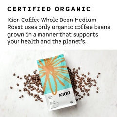 Kion clean coffee beans in hand showing size and specialty-grade benefit