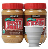 Kirkland Signature jar front showing label and organic seal for trusted pantry supply
