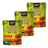 Kitchen & Love packaging front view showing organic sweet BBQ jackfruit convenience
