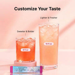 Kivvy mixed in sparkling water showing fizz and refreshing taste