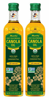 Kleeschulte MORITZ front packaging showing two bottles and product benefits