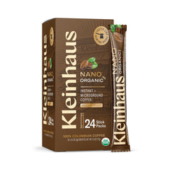 Kleinhaus front packaging showing 24 packets and premium branding benefit convenience