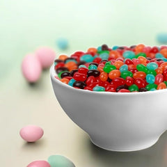 KLUB BULK close-up of jelly bean texture showcasing soft chew and vivid colors