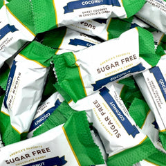 KLUB BULK front packaging showing coconut-filled chocolates and portion size benefit