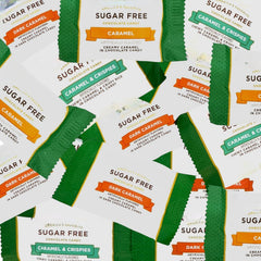 KLUB BULK front packaging showing 1 lb sugar-free assortment and convenience