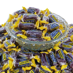 KLUB BULK pile of purple grape Jolly Ranchers showing long-lasting flavor