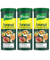 Knorr Aromat front packaging showing shaker and label, clear benefit seasoning clarity