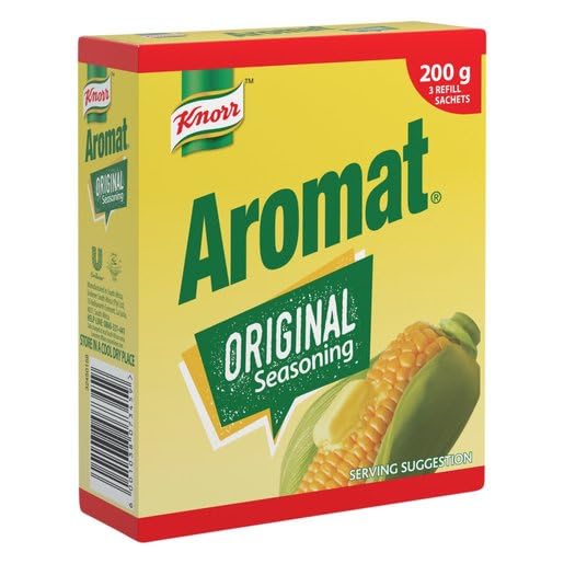 Unilever Knorr Aromat front packaging showing sachets and brand for easy pantry refills