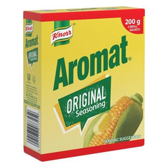 Unilever Knorr Aromat front packaging showing sachets and brand for easy pantry refills