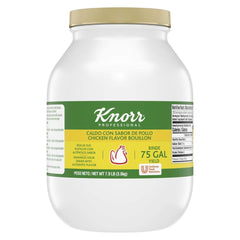 Knorr jar front view showing packaging and clear resealable lid for convenience