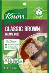 Knorr front packaging showing six packets and clear serving suggestion benefit