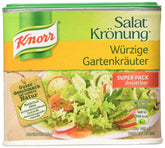 Knorr container front view showing label and 2.1 L yield, clear product information benefit