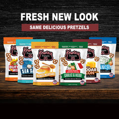 Knotty Pretzels resealable zipper close-up preserving freshness