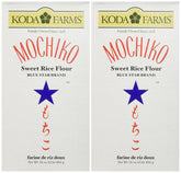 Koda Farms Mochiko front packaging shows certified organic label and dual-pack benefit