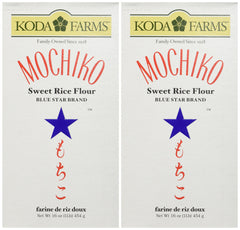 Koda Farms Mochiko front packaging shows certified organic label and dual-pack benefit
